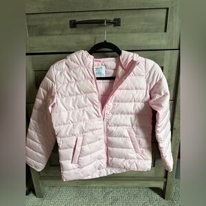 Old Navy Light Pink Kids Puffer Jacket